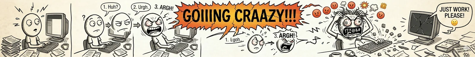 从抓狂到 GOING CRAZY 的程序员日常漫画长卷